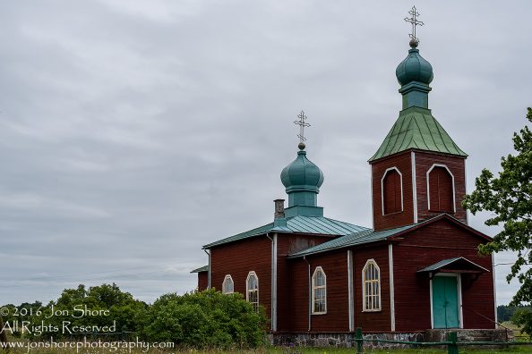 Old Orthodox wooden church Estonia