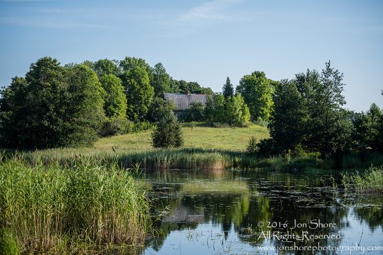 Farm house on lake Ezernieki, Latgale, Latvia