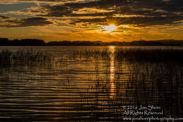 Sunset on Lake. Latgale, Latvia. Tamron 100mm
