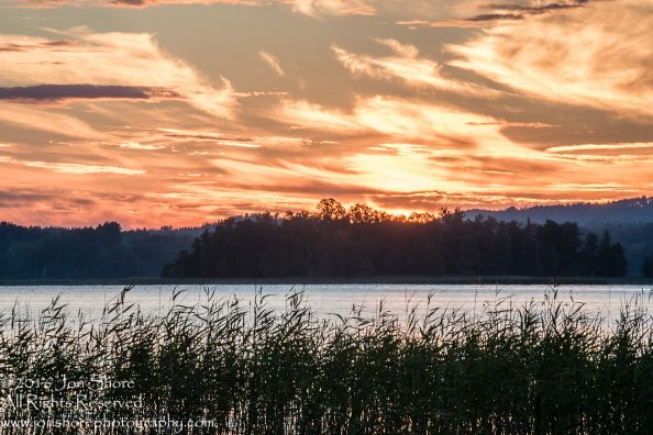 Sunset on Lake. Latgale, Latvia. Tamron 100mm