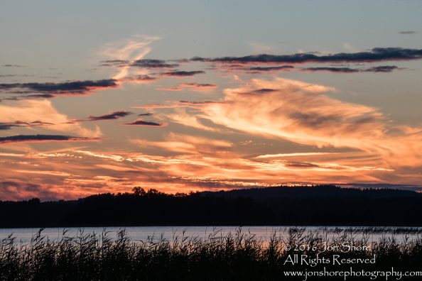 Sunset on Lake. Latgale, Latvia. Tamron 100mm