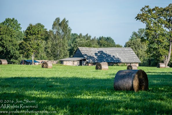Hay and Barn Summer Burtnieks Latvia Tamron 70mm Lens