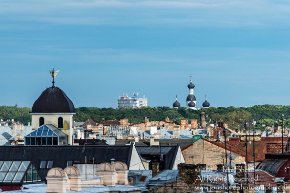 Riga Latvia Summer Cityscape. Tamron 70-300mm lens