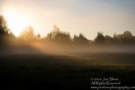 Dawn at a Foggy Field - Summer - Burtnieks, Latvia Tamron 70mm Lens