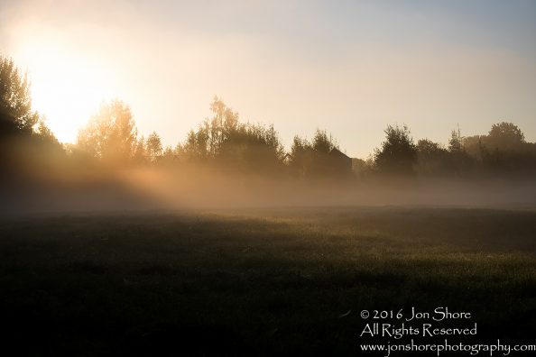 Dawn at a Foggy Field - Summer - Burtnieks, Latvia Tamron 70mm Lens