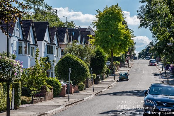 Townhouses in Wimbledon, UK Tamron 70mm Lens