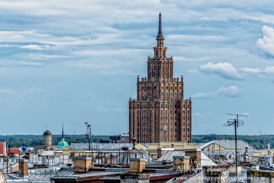 Riga Latvia Summer Cityscape. Tamron 70-300mm lens