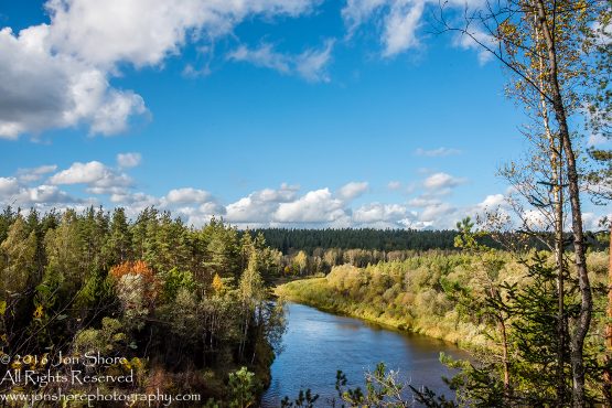 Gauja River, Autumn, Cesis, Latvia. Nikkor 28mm