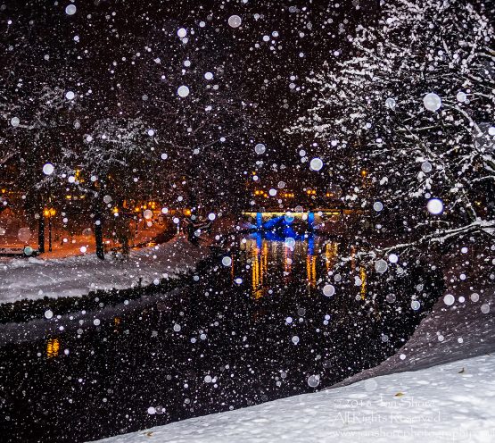 Night in Riga Latvia Old Town. Nikkor 50mm lens