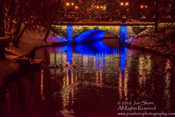 Night in Riga Latvia Old Town. Nikkor 50mm lens
