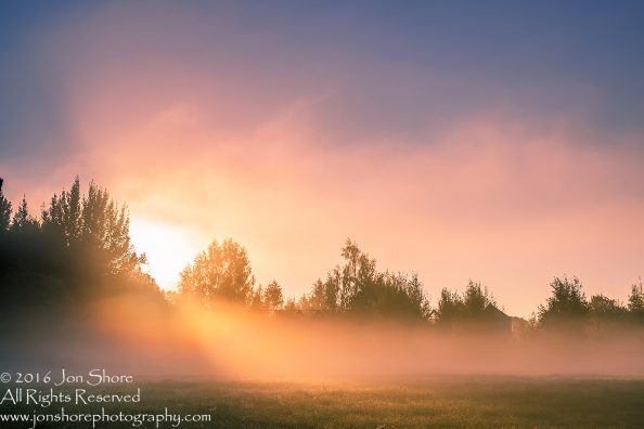 Colorful Sunrise at Burtnieki, Latvia. Tamron 70mm