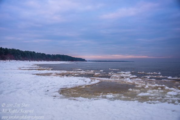 Winter at a Baltic Sea Beach. Nikkor 50mm