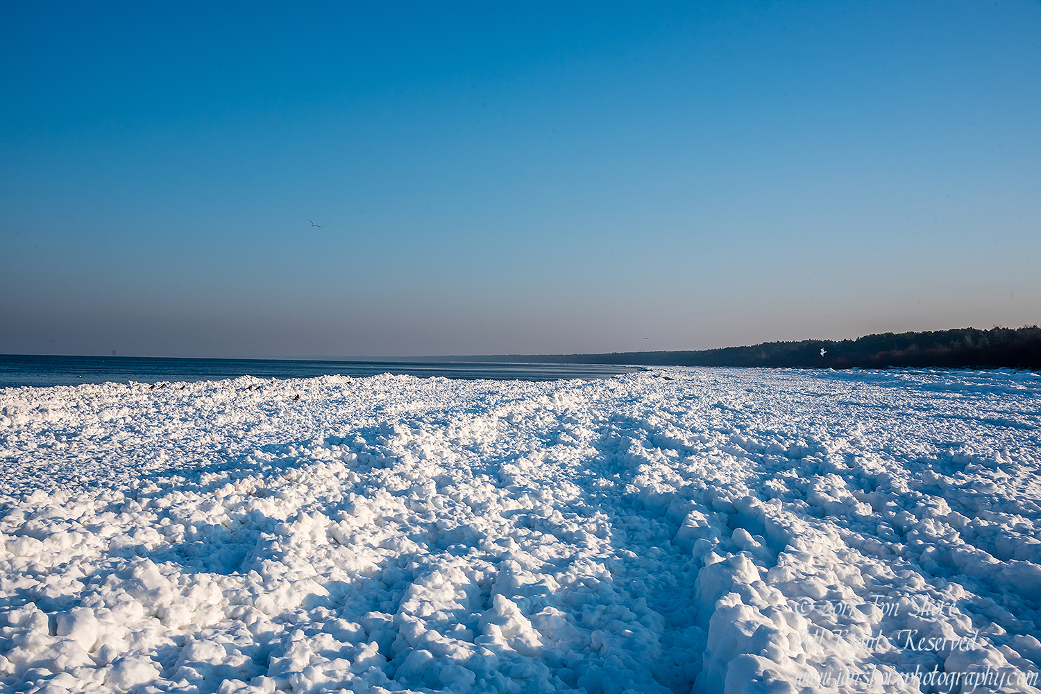 Winter at a Frozen Baltic Sea Beach. Nikkor 35mm