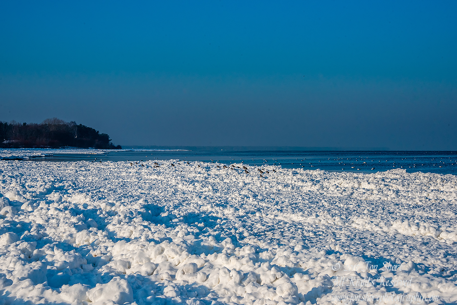 Winter at a Frozen Baltic Sea Beach. Nikkor 35mm