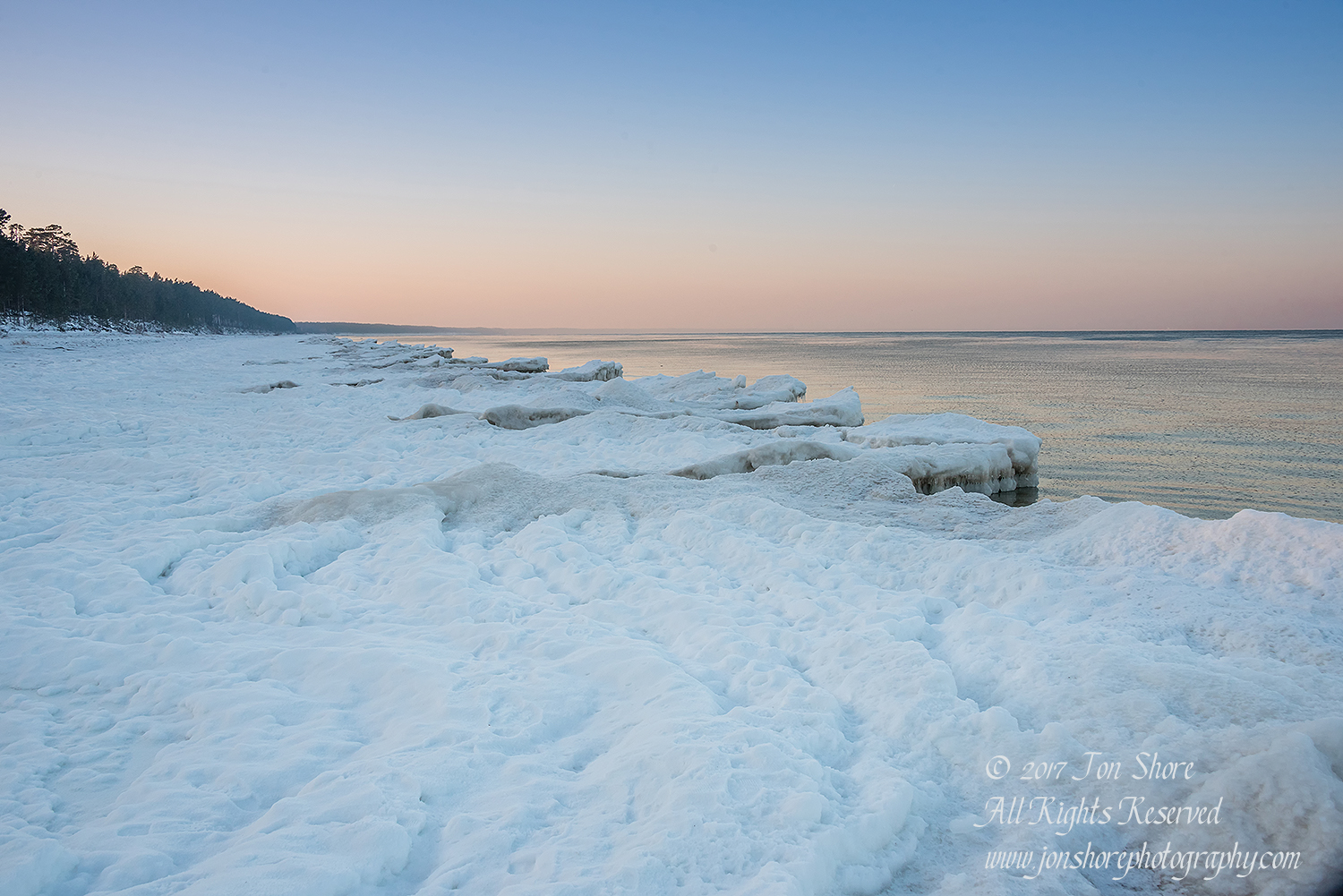 Winter at a Frozen Baltic Sea Beach. Nikkor 70mm