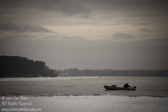 Winter Fishing on the Baltic Sea. Nikkor 200mm