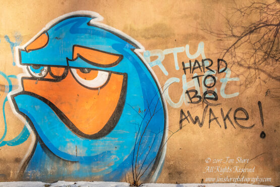 Graffiti in Riga. Nikkor 200mm