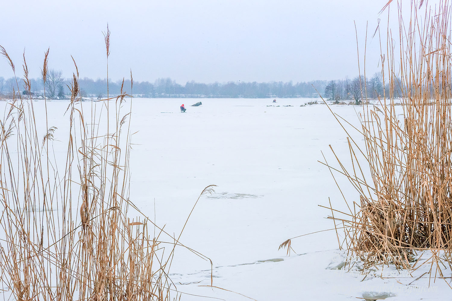 Ice Fishing Riga Latvia, Nikkor 100mm