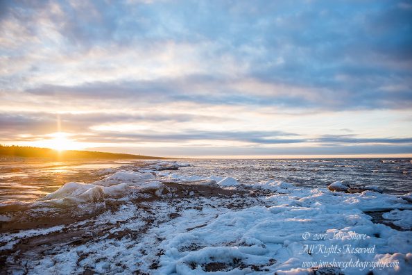 Baltic beach in winter. Nikkor 200mm