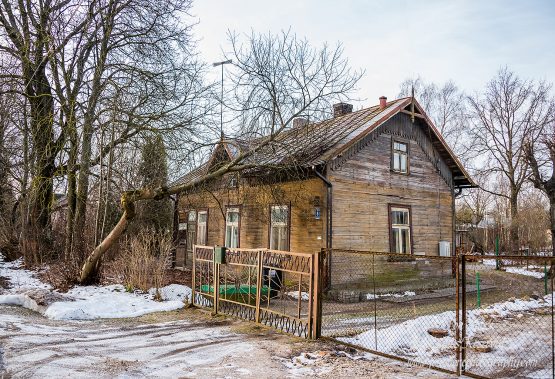 Old Wooden House in Riga, Latvia. Nikkor 100mm