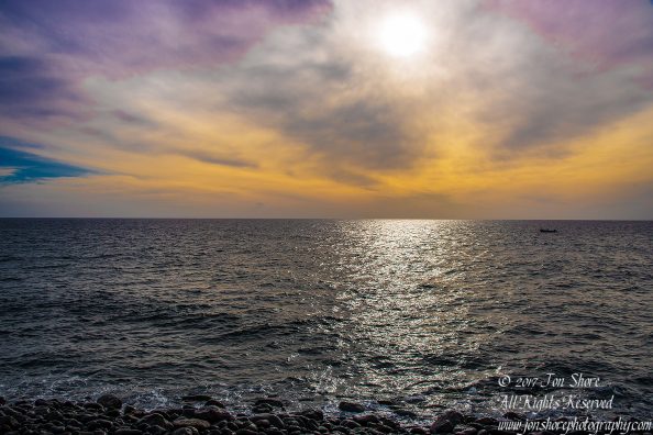 Sunset from Playa de Tasarte, Gran Canaria. Nikkor 28mm