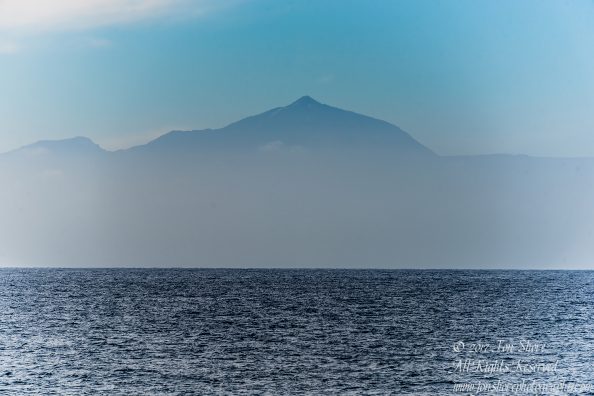 Tenerife from Playa de Tasarte, Gran Canaria. Nikkor 300mm