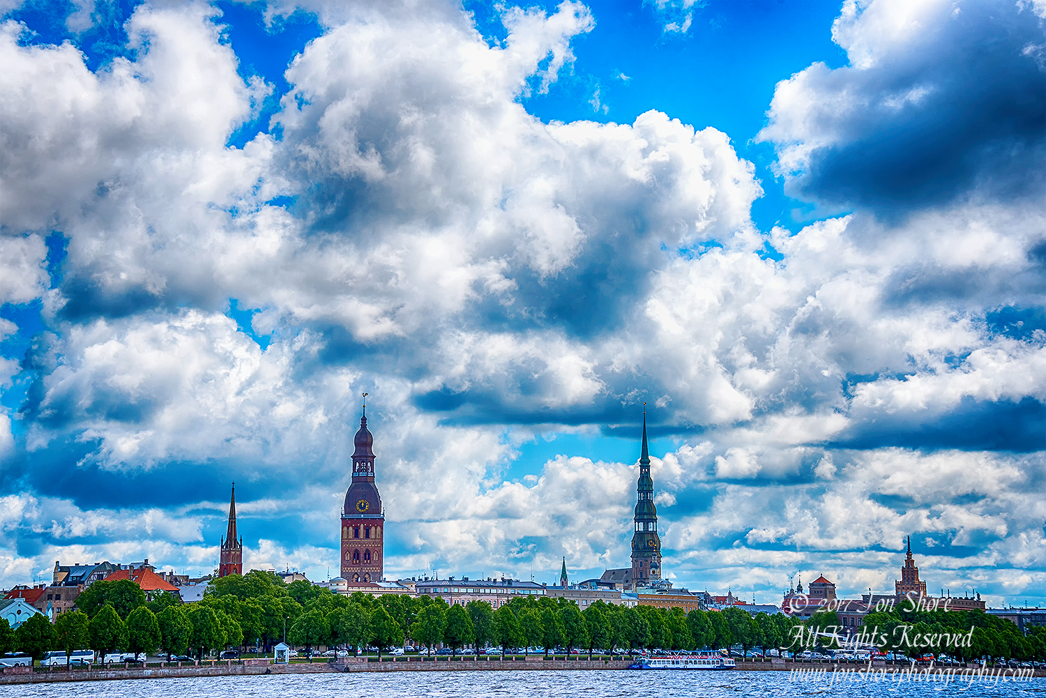 Riga Latvia Cityscape Spring 2017 HDR. Nikkor 200mm