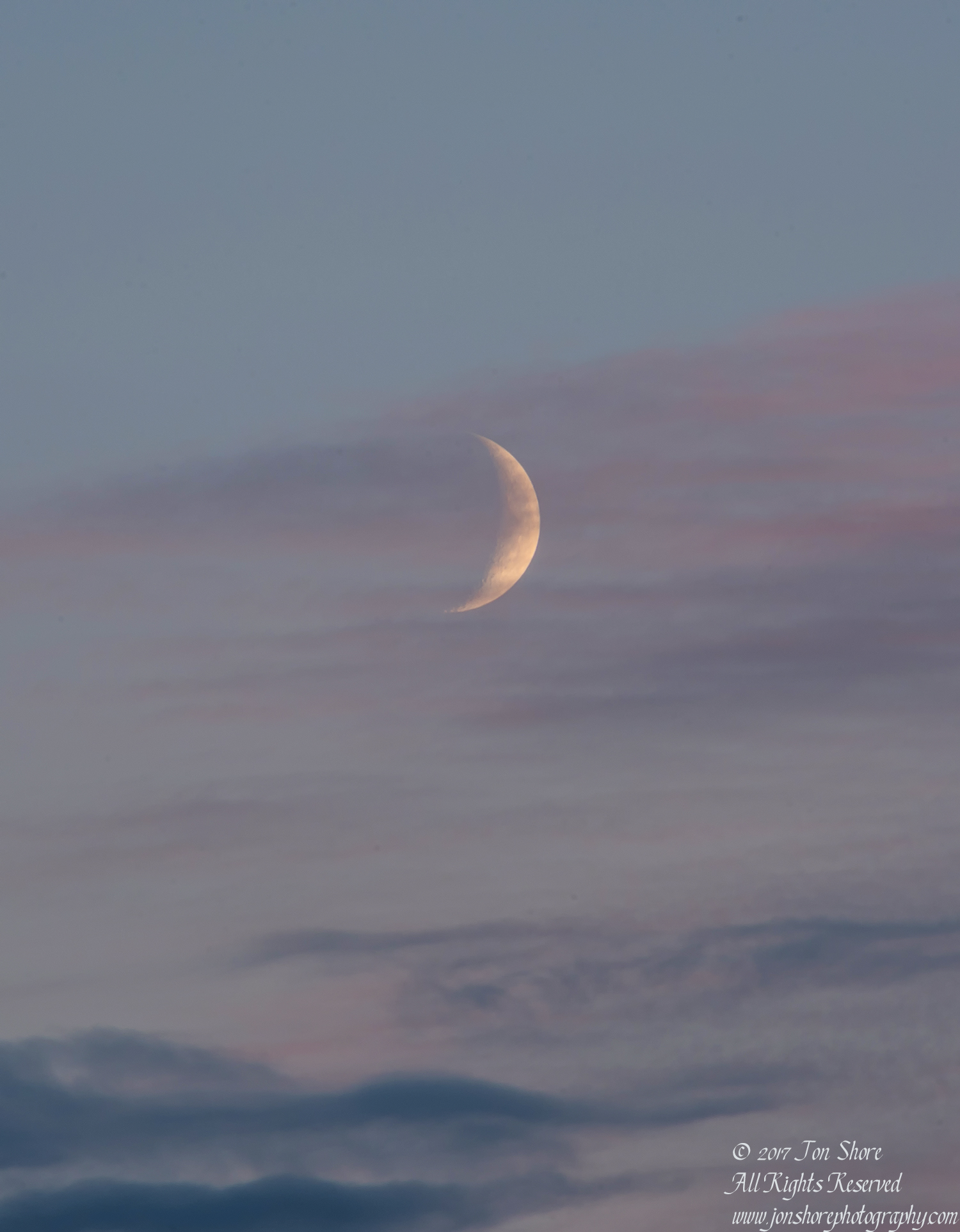Moon in sunset Tuja Latvia