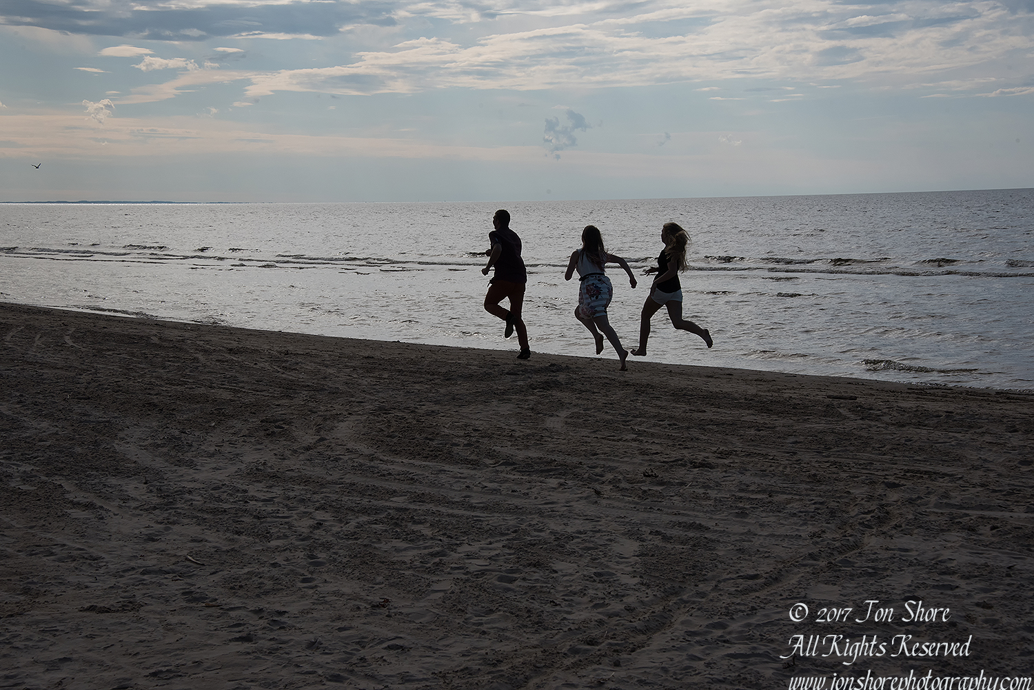 Running on beach Jurmala Latvia July 2017