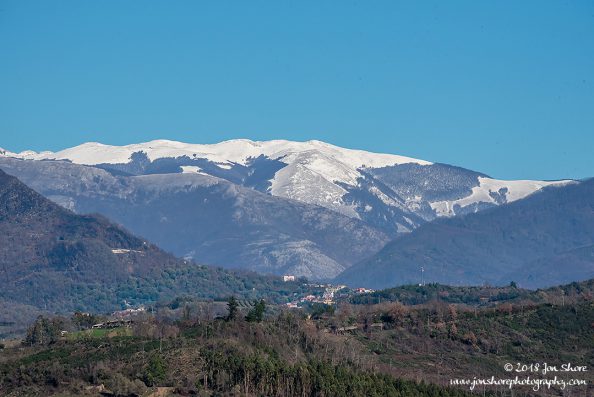 Mountains near San Severino Italy January 2018
