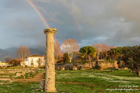 Rainbow at Paestum Italy January 2018