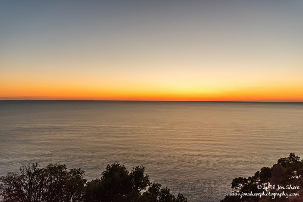 Sunset Cilento Italy January 2018