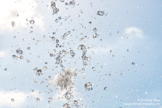 Water drops in sky Italy