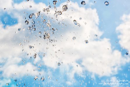 Water drops in sky Italy