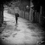 BW Umbrella Woman Monteleone d’Orvieto Umbria Italy November 2021 by Jon Shore 72dpi 2534