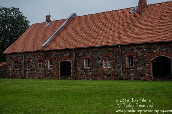 Stone and Brick Barn in Mooste Estonia.