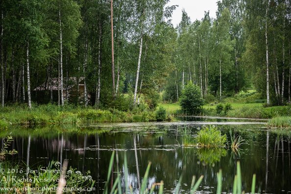 Cabin on lake Latvia