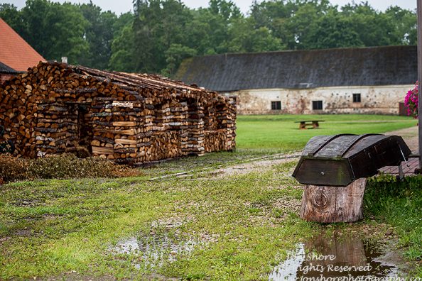 Wood and Boat at old farm in Estonia.