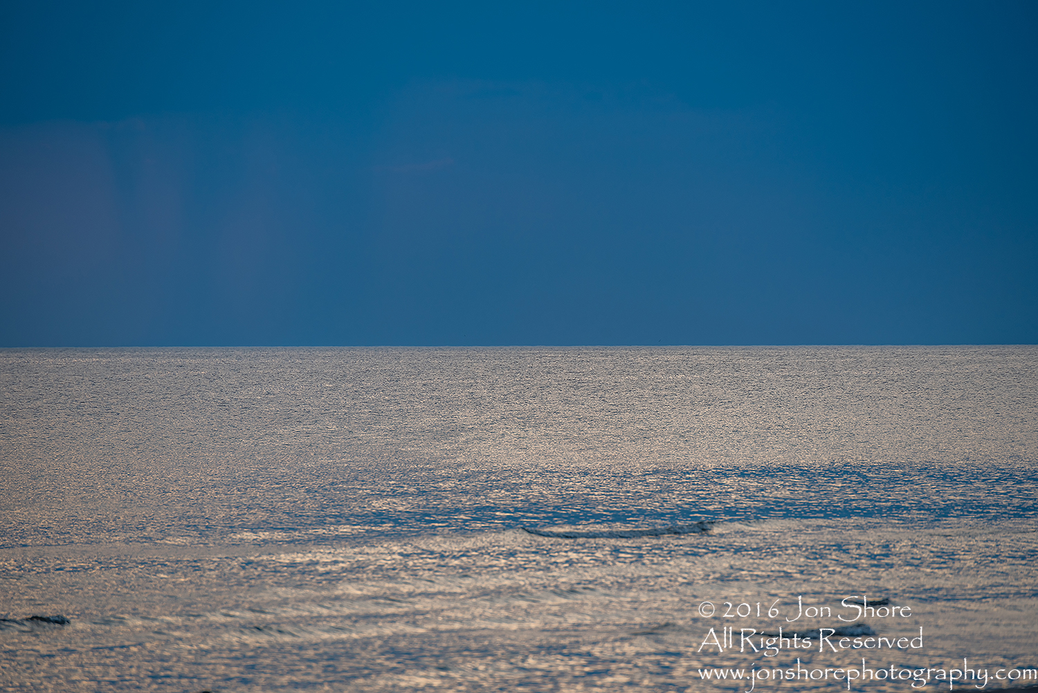 Silver Baltic Sea and Blue Sky. Tamron 300mm