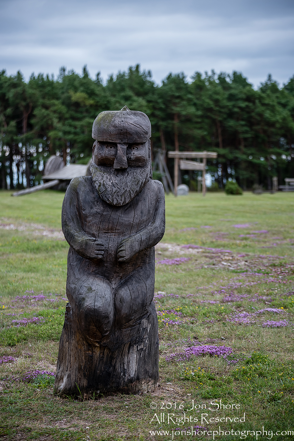 Troll carving in Estonia
