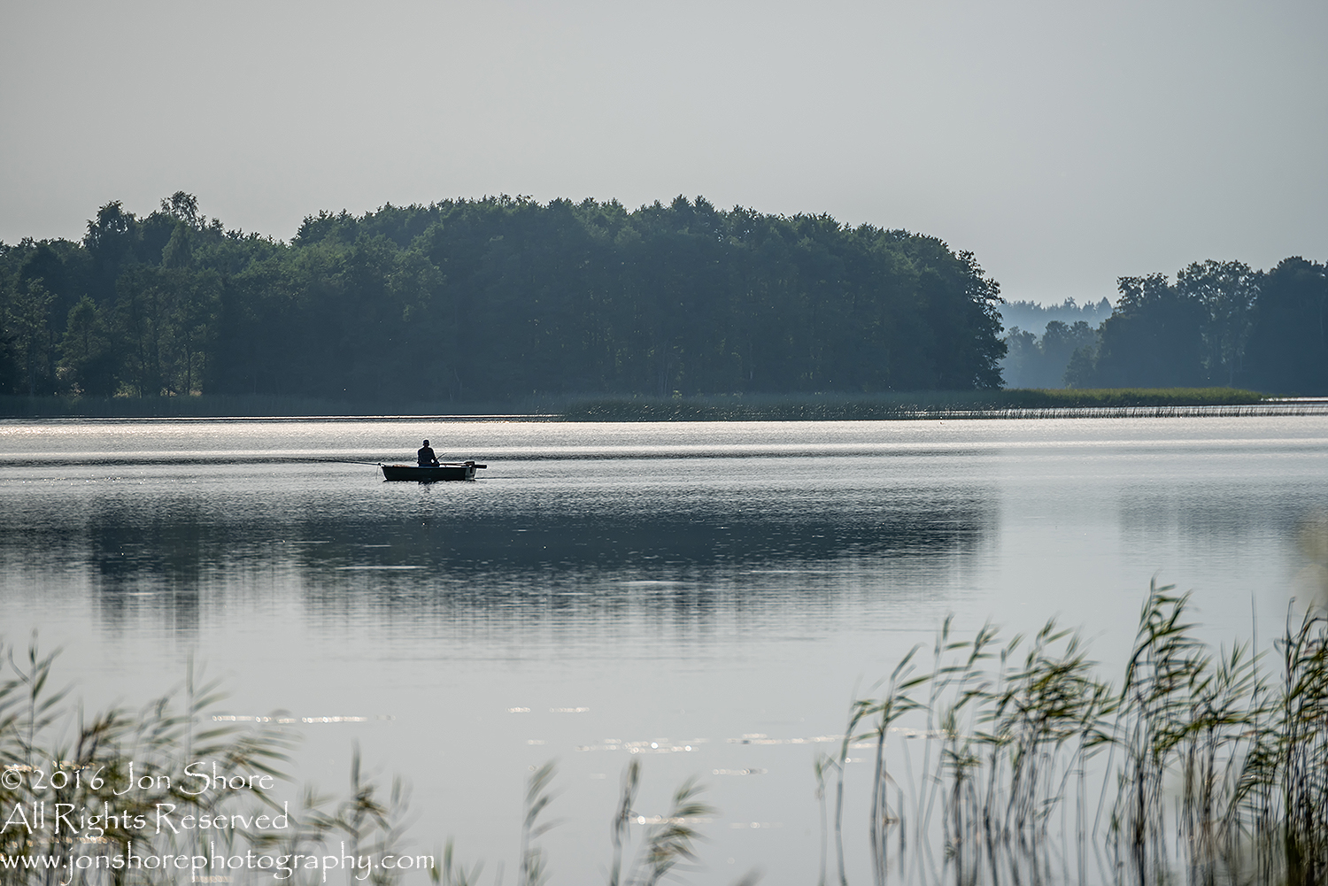 Fishing on Lake in Latgale, Latvia. Tamron 300mm