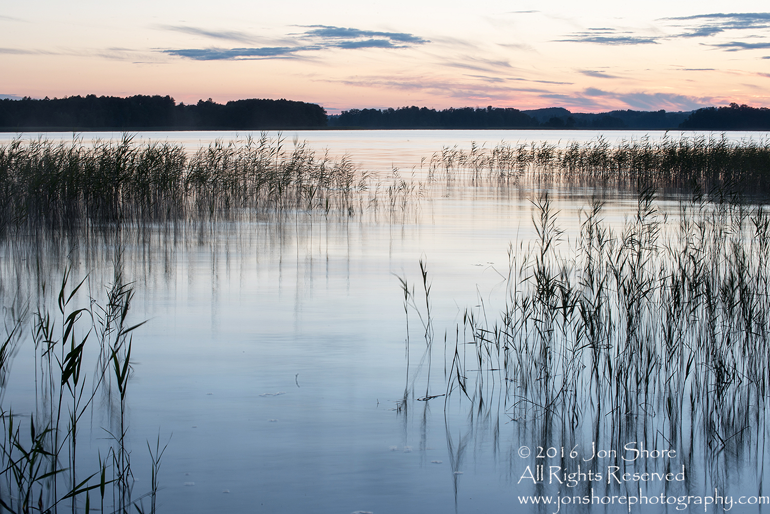 Sunset on Lake. Latgale, Latvia. Tamron 100mm