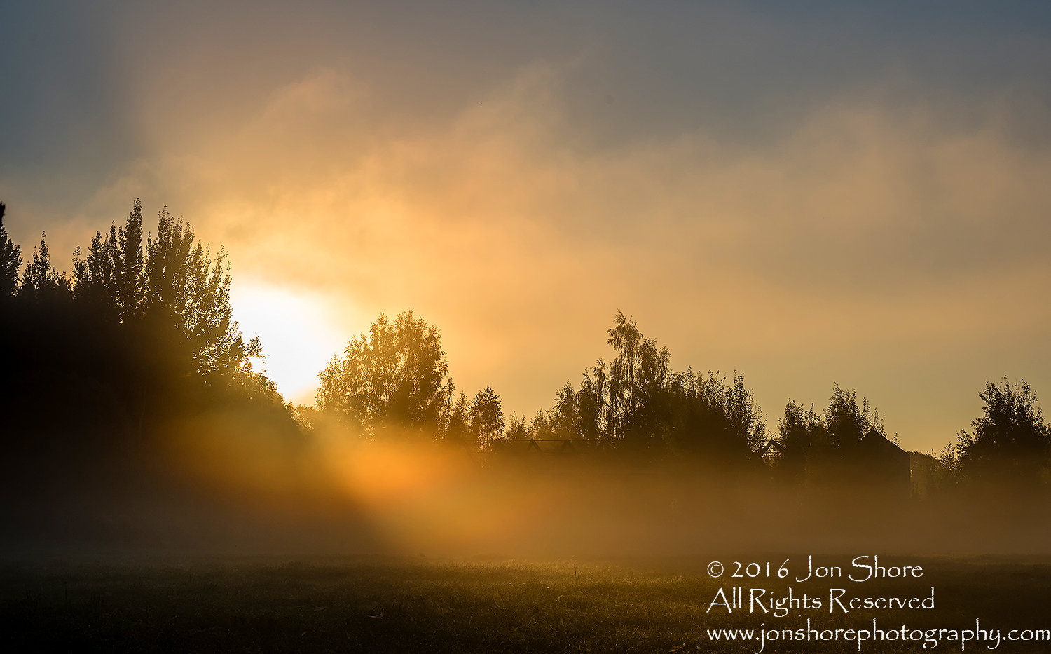 Dawn at a Foggy Field - Summer - Burtnieks, Latvia Tamron 70mm Lens