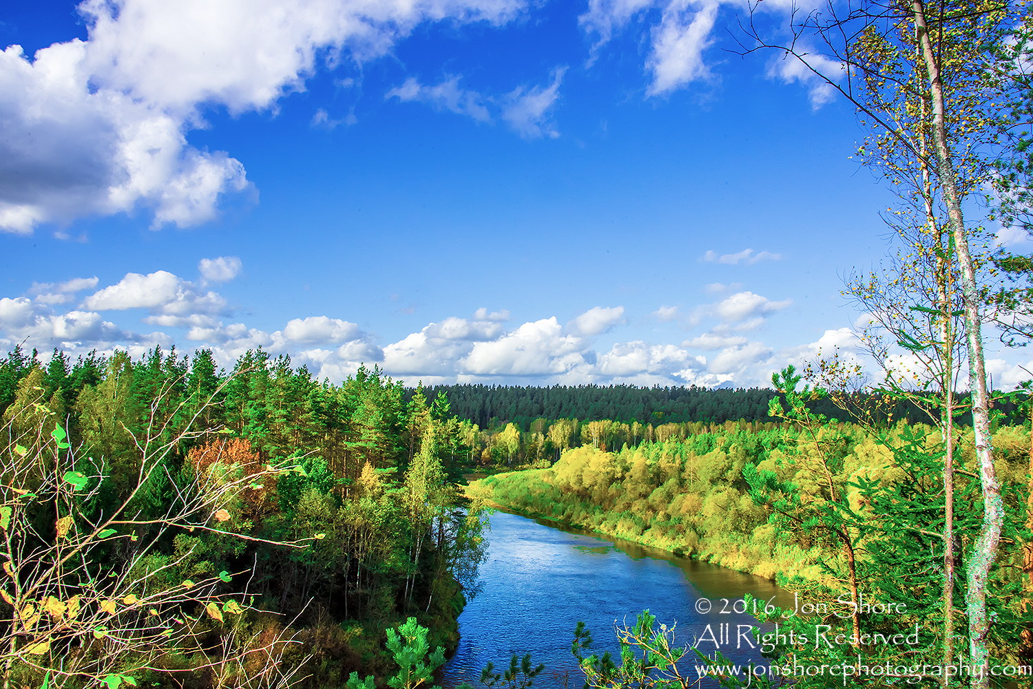 Gauja River, Autumn. Cesis, Latvia. Nikkor 28mm