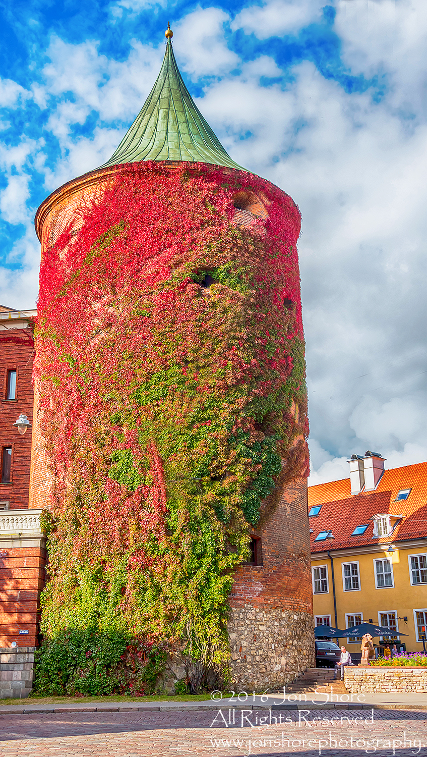 Gunpowder Tower. Old Town Riga Latvia. Nikkor 200mm