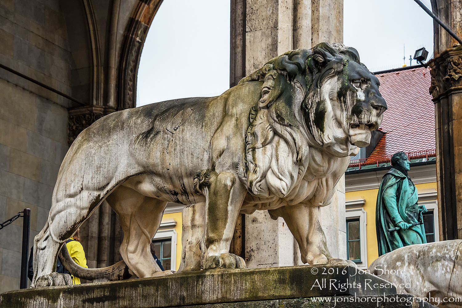 Crying Lion, Munich, Germany. Nikkor 200mm