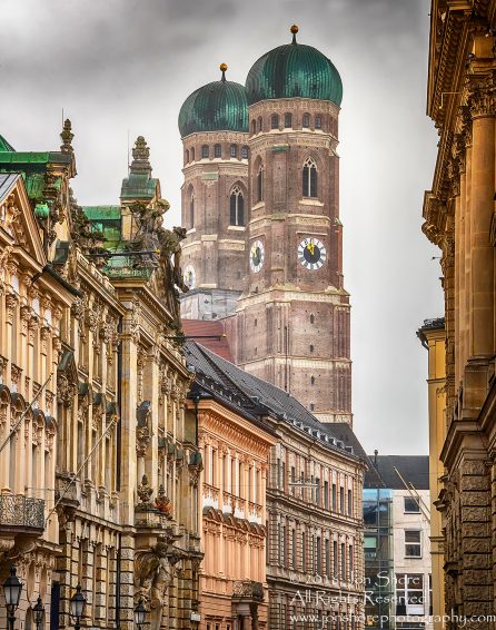 Frauenkirche, Munich, Germany. Nikkor 50mm HDR