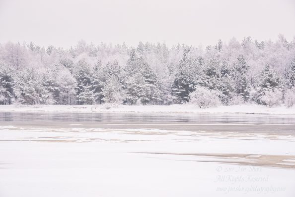 Frozen Lielupe River in Latvia. Nikkor 35mm