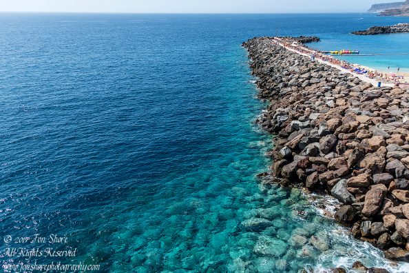Playa de Amadores, Gran Canaria. Nikkor 28mm